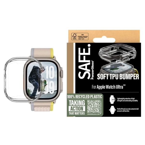 SAFE by PanzerGlass Bumper Apple Watch 7-9 / SE 2024 - 41 mm - Transparant