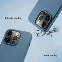 Selencia Backcover met luxe polskoord iPhone 14 Pro - Blauw