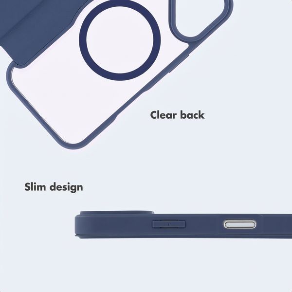 imoshion Transparante Bookcase met MagSafe Apple iPhone 17 - Blauw