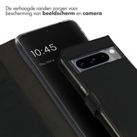 Selencia Echt Leren Bookcase Google Pixel 8 Pro - Zwart