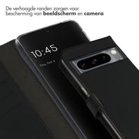 Selencia Echt Lederen Bookcase Google Pixel 8 Pro - Zwart