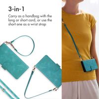 imoshion Bookcase with Strap Apple iPhone 12 (Pro) - Turquoise