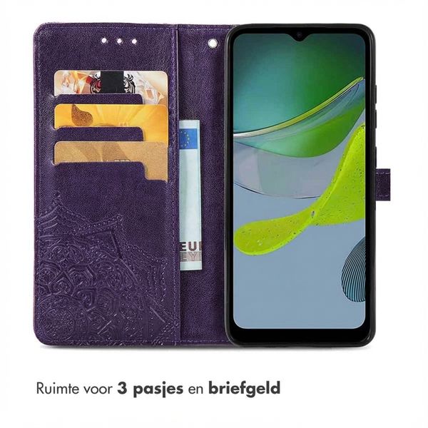 imoshion Mandala Bookcase Motorola Moto E13 - Paars