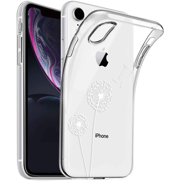 imoshion Design hoesje iPhone Xr - Paardenbloem - Wit