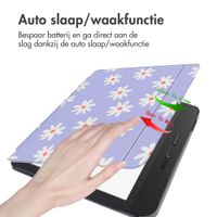 imoshion Design Slim Hard Case Sleepcover met stand Tolino Vision 5 - Flowers Distance