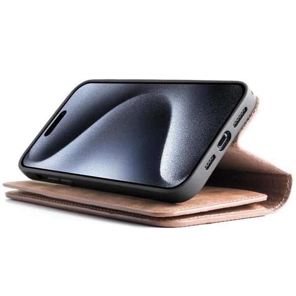 Wachikopa Multi Wallet Bookcase iPhone 15 Pro - Camel