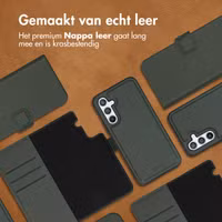 Accezz Premium Leather 2 in 1 Wallet Bookcase Samsung Galaxy A54 (5G) - Groen