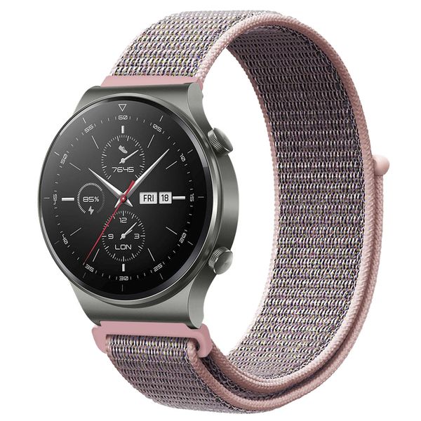 imoshion Nylon bandje Huawei Watch GT 2 / Pro / 2e Sport 46 mm - Roze