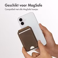 Accezz Vintage Leather MagSafe Kaarthouder met Standaard - Rustic Brown