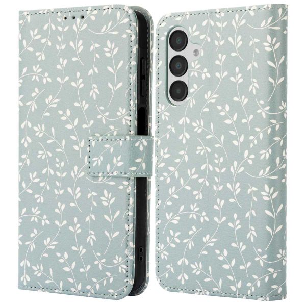 imoshion Design Bookcase Samsung Galaxy A16 5G - Smoke Green Flowers