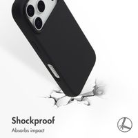 Accezz Liquid Silicone Back Cover with MagSafe Apple iPhone 17 Pro - Black