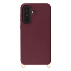 Selencia Rivièra MagSafe Backcover met afneembare haakjes Samsung Galaxy A36 / A56 - Bold Burgundy