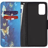 Design Softcase Bookcase Samsung Galaxy Note 20 - Vlinders