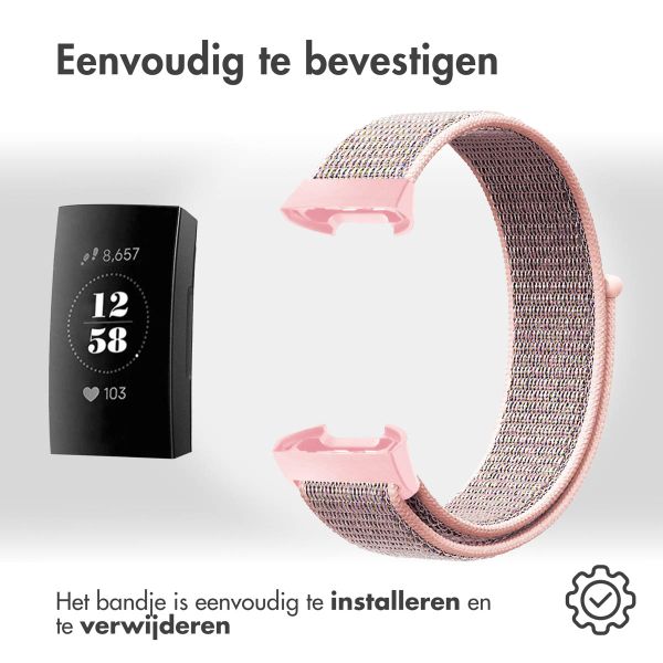 imoshion Nylon bandje Fitbit Charge 3 / 4 - Mintgroen