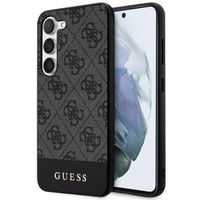 Guess Bottom Stripe 4G Backcover Samsung Galaxy S24 Plus - Zwart