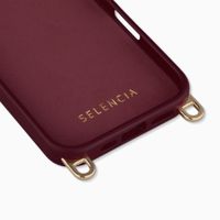 Selencia Rivièra MagSafe Backcover met afneembare haakjes Apple iPhone 17 - Bold Burgundy