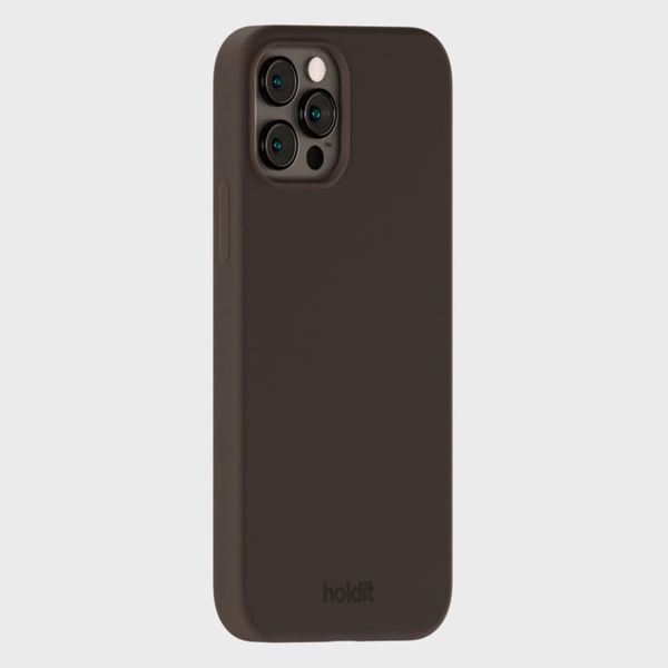 Holdit Silicone Case Apple iPhone 12 (Pro) - Chocolate
