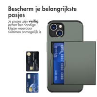 imoshion Backcover met pasjeshouder Apple iPhone 13 - Donkergroen