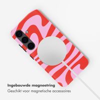Selencia Vivid Backcover met MagSafe Samsung Galaxy S24 - Dream Swirl Pink