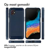 imoshion Brushed Backcover Samsung Galaxy Xcover 6 Pro - Donkerblauw