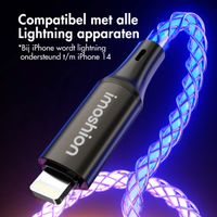 imoshion Lichtgevende Snellaadkabel RGB - USB-C naar Lightning kabel - 2 meter