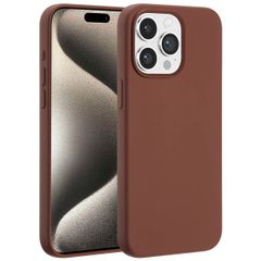 Accezz Liquid Silicone Case with MagSafe Apple iPhone 15 Pro Max - New Tea Brown