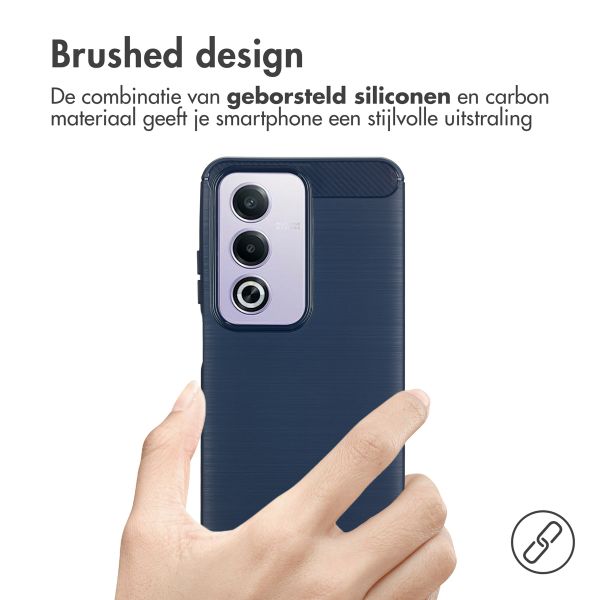 imoshion Brushed Backcover Oppo A80 5G - Donkerblauw