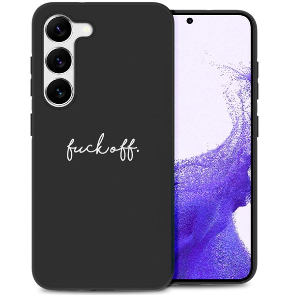 imoshion Design hoesje Samsung Galaxy S23 - Fuck Off - Zwart