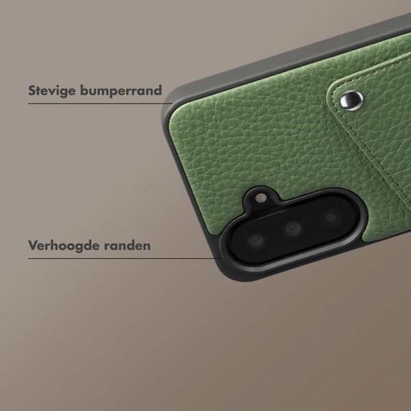 Selencia Riva Backcover met Pashouder Samsung Galaxy A37 (5G) - Sage Green
