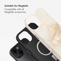 Selencia Vivid Back Cover with MagSafe Apple iPhone 13 - Golden Beige Marble