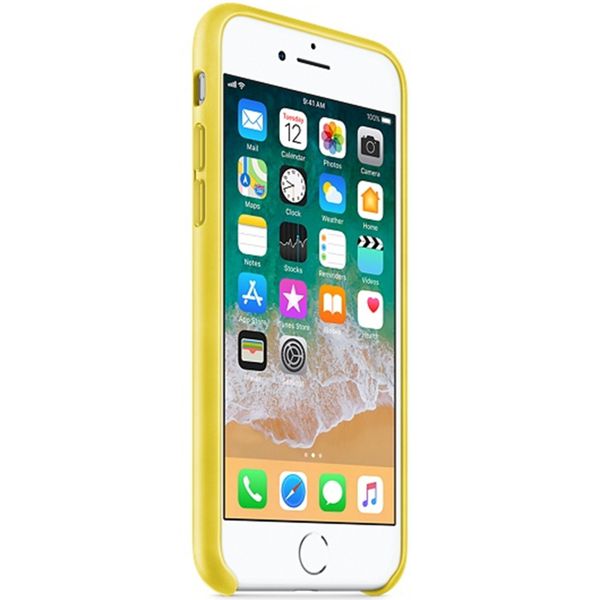 Apple Leather Backcover iPhone SE (2022 / 2020) / 8 / 7 - Spring Yellow