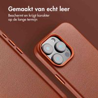 Accezz MagSafe Leather Backcover Apple iPhone 16 Pro Max - Sienna Brown