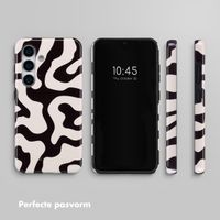 Selencia Vivid Tough Backcover Samsung Galaxy S25 - Art Wave Black