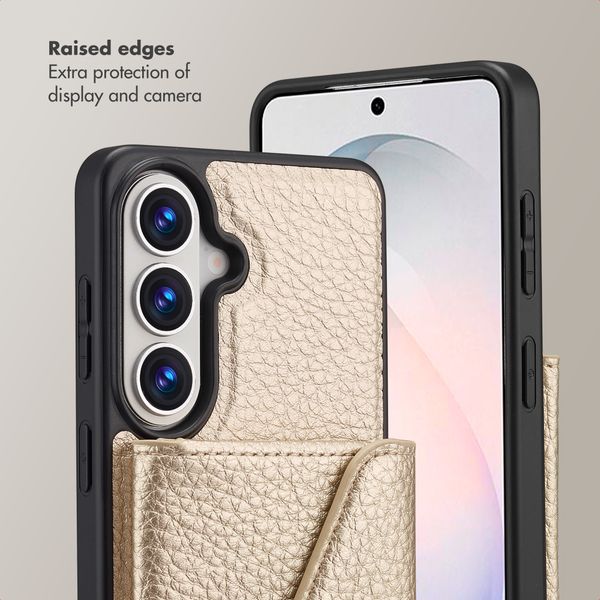 Selencia Sera Phone Case with Cord and Envelope Card Holder Samsung Galaxy S26 - Champagne