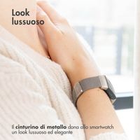 imoshion Milanees magnetisch bandje Xiaomi Smart Band 8 / 9 - Zilver