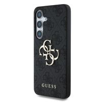 Guess 4G Metal Logo Backcover Samsung Galaxy S25 - Zwart