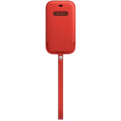 Apple Leather Sleeve MagSafe Apple iPhone 12 Mini - Scarlet Red