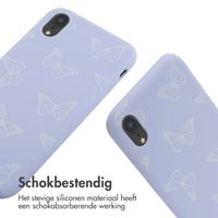 imoshion Siliconen design hoesje met koord iPhone Xr - Butterfly