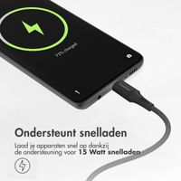 imoshion Braided USB-C naar USB-C kabel - 3 meter - Zwart  