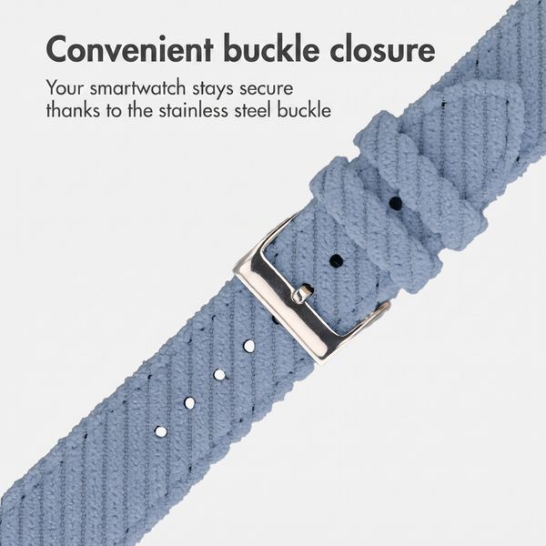 imoshion Corduroy strap Apple Watch | 38/40/41/42 mm - Light Blue