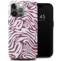 Selencia Vivid Tough Backcover iPhone 15 Pro Max - Trippy Swirl Dark Rose