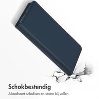 Accezz Premium Leather Slim Bookcase Samsung Galaxy S22 Plus - Donkerblauw