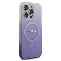 Guess MagSafe IML Glitter Gradient Case iPhone 16 Pro - Purple