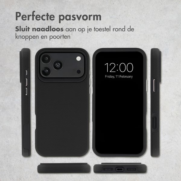 Accezz Tough Backcover met MagSafe Apple iPhone 18 Pro / 17 Pro - Zwart