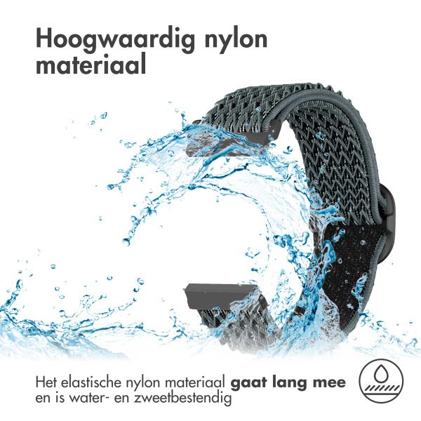 imoshion Elastisch nylon bandje - Universeel 20 mm aansluiting - Donkergrijs