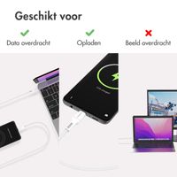 imoshion Braided USB-C naar USB-C kabel - 0,5 meter - Zwart