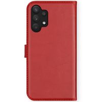 Selencia Echt Lederen Bookcase Samsung Galaxy A32 (5G) - Rood