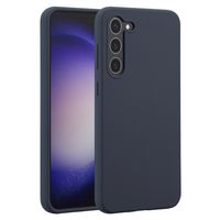 Accezz Liquid Silicone Backcover Samsung Galaxy S23 Plus - Donkerblauw