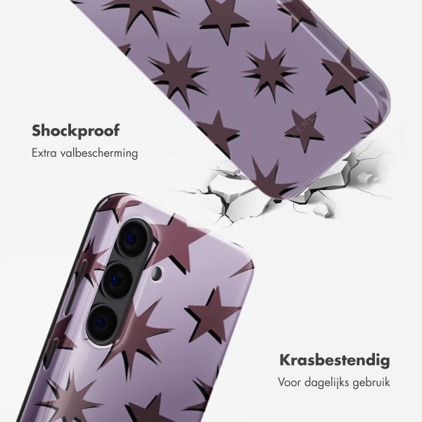 Selencia Vivid Tough Backcover Samsung Galaxy S24 - Stars Plum Lilac