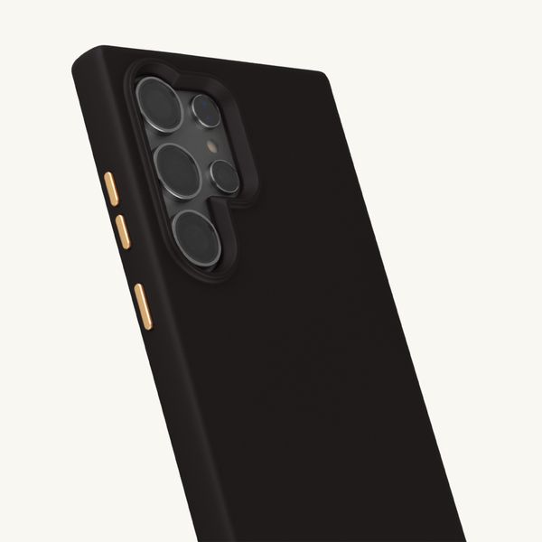 Selencia Rivièra MagSafe Backcover met afneembare haakjes Samsung Galaxy S24 Ultra - Velvet Black